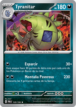 Tyranitar Evoluciones En Paldea Base De Datos De Cartas De JCC