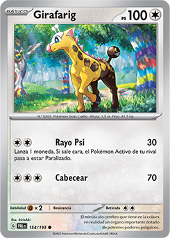 Girafarig Evoluciones En Paldea Base De Datos De Cartas De JCC