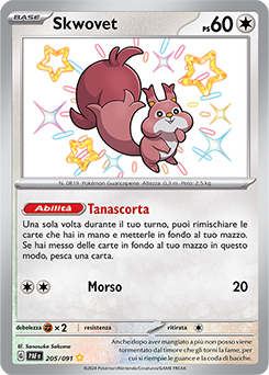 Skwovet Destino Di Paldea Archivio Delle Carte GCC Pokemon It