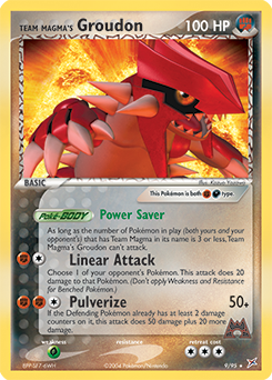 Team Magma S Groudon EX Team Magma Vs Team Aqua TCG Card Database Pokemon Com