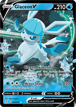 Pokémon Card Database - Evolving Skies - #41 Glaceon VMAX