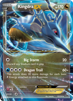 When does the Seadra evolve into Kingdra in Pokemon?