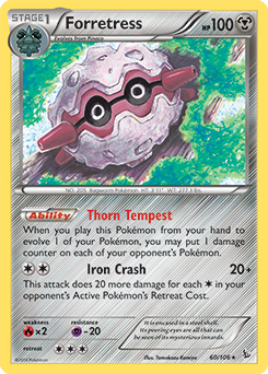 Forretress | XY—Flashfire | TCG Card Database | Pokemon.com