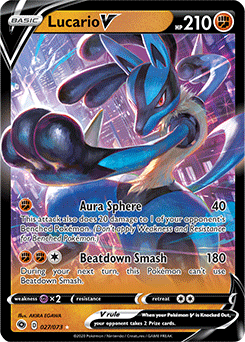 Lucario V Champion S Path Tcg Card Database Pokemon Com