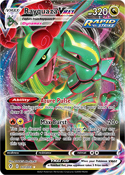 Pokémon TCG Reprints Rayquaza In VMAX Dragons Premium Collection