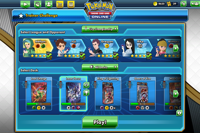 pokemon online tcg