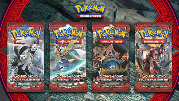 Pokémon-Sammelkartenspiel: <em>Sonne & Mond – Aufziehen der Sturmröte</em>