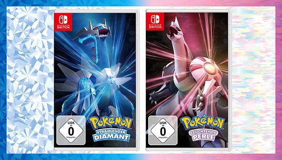 <em>Pokémon Strahlender Diamant</em> und <em>Pokémon Leuchtende Perle</em> sind da