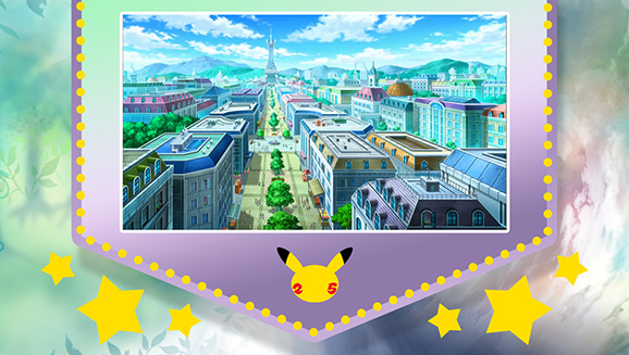 Pokemon Pikachu and Pokemon Trainer Ash Use the Kalos Pokedex and