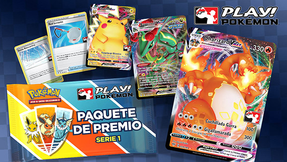 Consigue paquetes de premio de Play! Pokémon