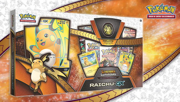 Colección especial Raichu-<em>GX</em> de <em>Leyendas Luminosas</em> de JCC Pokémon