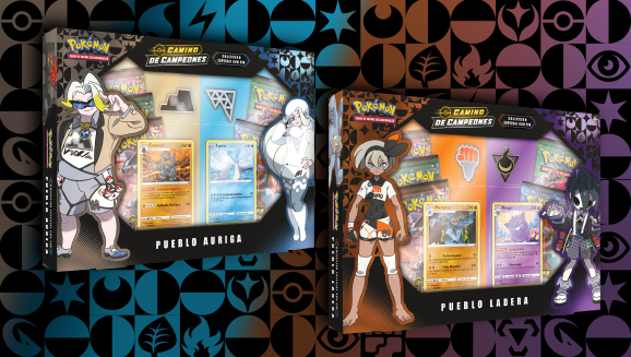 Colección especial con pin de <em>Camino de Campeones</em> de JCC Pokémon