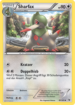 Pokemon Karte Bund der Gleichgesinnten 155/236 Sharfax Deutsch Neu