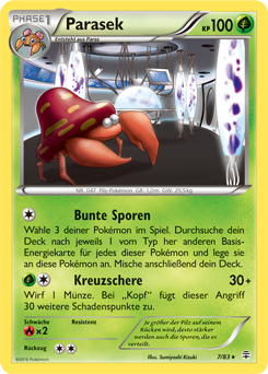 Parasek Parasect Coffret de 10 Cartes Pokémon Allemandes #tooboost X Sonne & Mond 9 Teams Sind Trumpf 7/181 & Nidoqueen 56/181