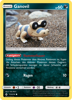Pokemon Karten SWSH04 Farbenschock 107/185 Ganovil