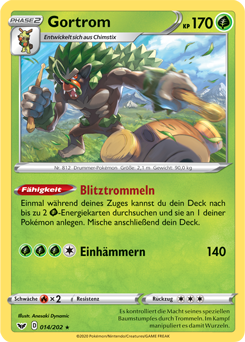 Pokemon 15/202 gortrom Sword & Shield 1-German 