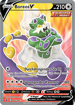 Pokemon Karte Boreos V Schaurige Herrschaft 124//198 Deutsch Sammlung