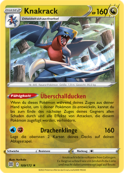 Deutsch Knakrack Holo Pokemon Karte 99/156 Grauen der Lichtfinsternis