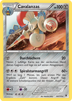 Cavalanzas Deutsch Erforscher der Finsternis 74/108 Pokemon Schwarz&Weiss 
