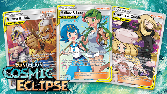 Team Supporters Take Control In The Pokemon Tcg Sun Moon Cosmic Eclipse Expansion Pokemon Com