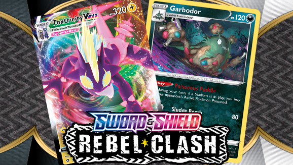 Toxtricity Vmax Garbodor Eldegoss V And Boss S Orders In Pokemon Tcg Sword Shield Rebel Clash Pokemon Com