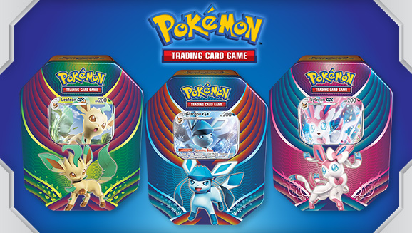 4 Packs 1 Promo 2x Tins POKEMON Trading Card Game TCG Sylveon GX Evolution Tin 