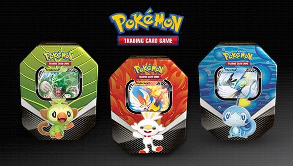 Pokémon TCG Galar Partner Tin Rillaboom V Booster pack for sale online 