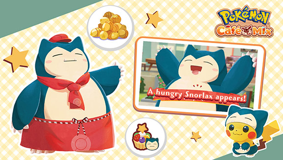 Join Other Players To Recruit Snorlax With Pokemon Cafe Mix S New Team Function Pokemon Com