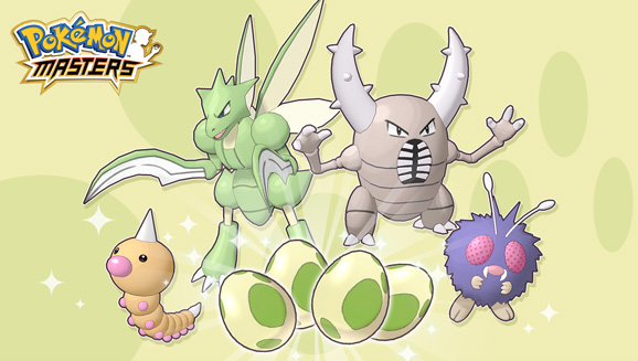 Hatch Scyther Pinsir And More During The Pokemon Masters Bug Type Egg Event Pokemon Com