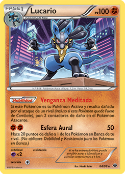 carta de lucario pokemon