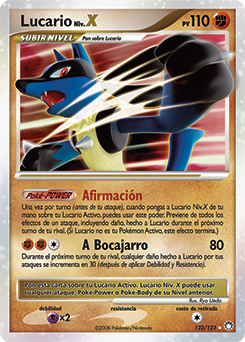 carta de lucario pokemon