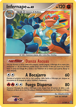 Infernape  XY-Asedio de Vapor  Base de datos de cartas 