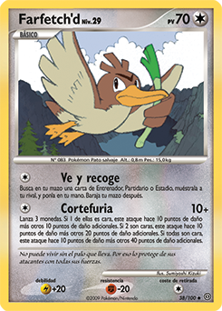 Farfetch'd, Frente Tormentoso, Base de datos de cartas de JCC