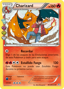 Charizard  Generaciones  Base de datos de cartas de JCC 