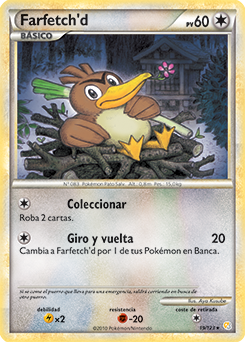 Farfetch'd, Frente Tormentoso, Base de datos de cartas de JCC