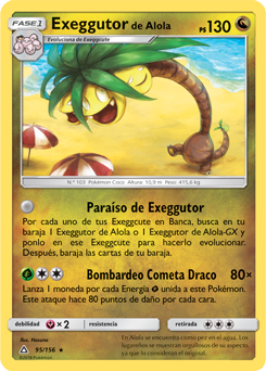 Jcc pokémon exeggutor de alola em 