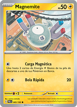 Magnemite Carta Pokemon Español