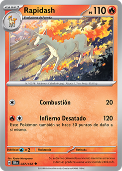 Pokemon Generations Card - Rapidash (15/83) - Rare Trading Card - View #5