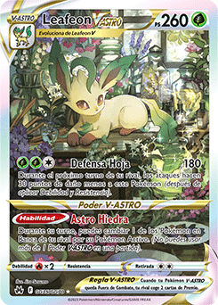 Leafeon V-ASTRO | Cenit Supremo Galería de Galar | Base de datos de