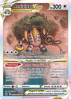 Cartão Regigigas Vastro Pokémon (Zénith Supremo) em segunda mão durante 6  EUR em Cádiz na WALLAPOP