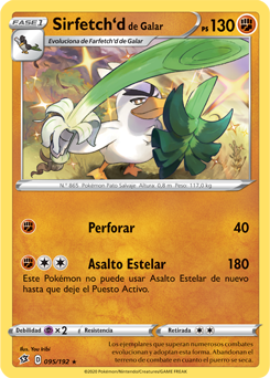 Farfetch'd, Frente Tormentoso, Base de datos de cartas de JCC