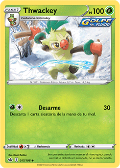 Pokemon Card – Thwackey – Base de espada y escudo – juego de 4 cartas –  013/202 Uncommon : : Juguetes y Juegos