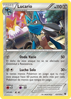 carta de lucario pokemon