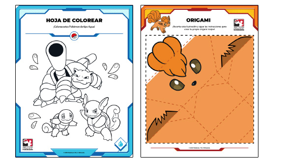 Colorear Pokémons  Pintar para niños pequeños y dibujar para niños 