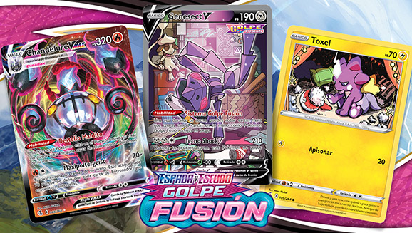 The art in the Pokémon TCG Fusion Sword and Shield expansion set