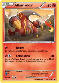 Carte Pokemon Neuve Française NB03:Nobles Victoires 18/101 Aflamanoir