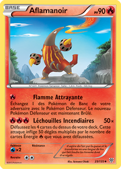 Carte Pokemon Neuve Française NB03:Nobles Victoires 18/101 Aflamanoir