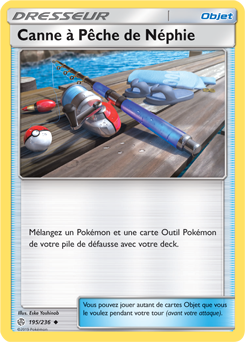 Canne à Pêche de Néphie - carte Pokémon 195/236 Éclipse Cosmique