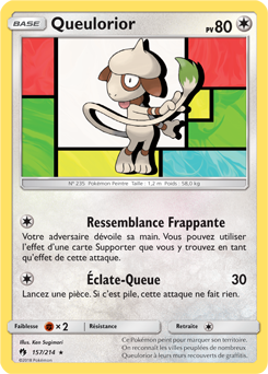 Queulorior SL08:Tonnerre Perdu Carte Pokemon Neuve Française 157/214 