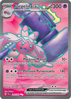 JCC Pokémon Deck Combat Forgelina-ex - Deck De 60 Cartes Prêt à L’Emploi Avec Pokémon-ex Puissant